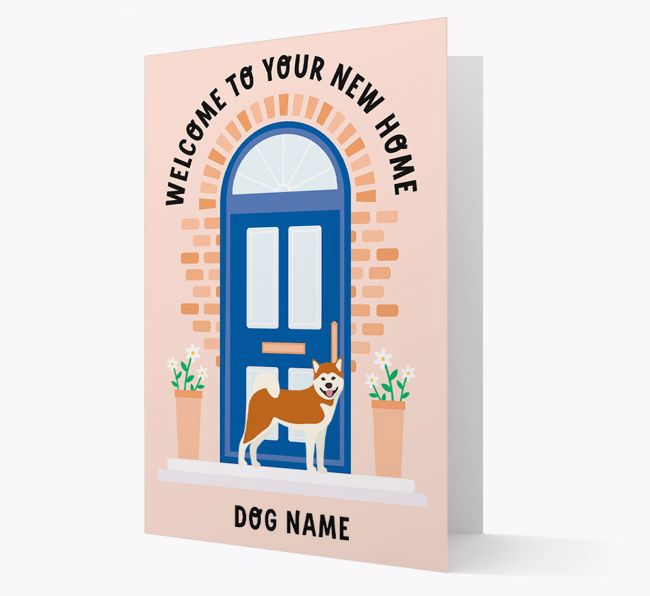 Welcome To Your New Home: Personalized {breedFullName} Card